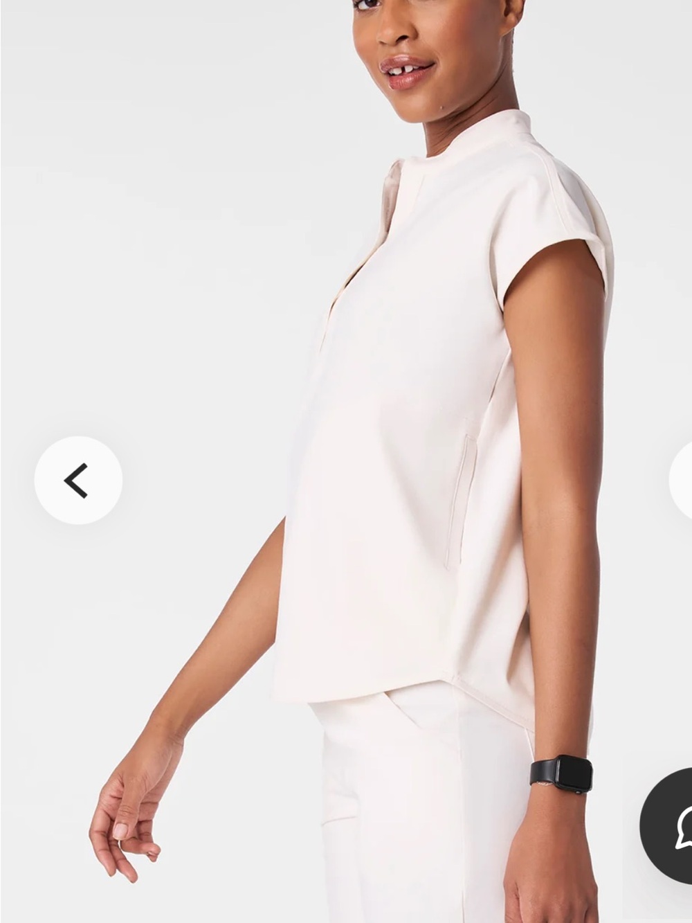 Figs Rafaela Oversized scrub top. Butter yellow. NWT - Picture 4 of 7